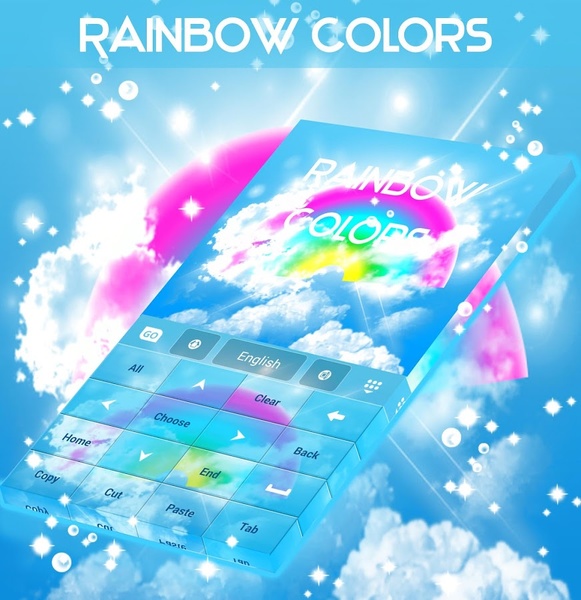 Rainbow Colors GO Keyboard - Preview 1
