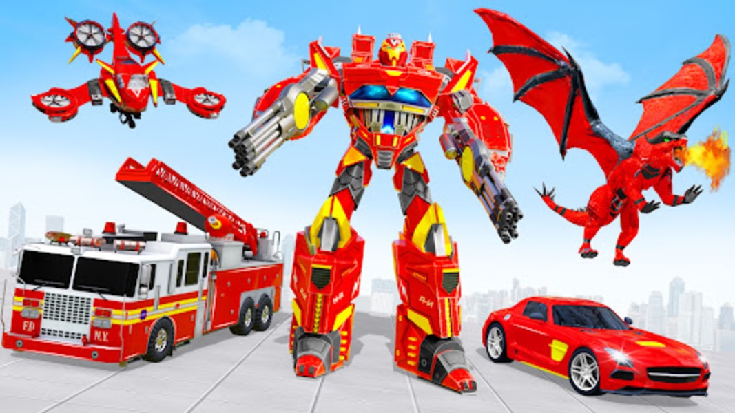 Firefighter Robot Transforming - Preview 3