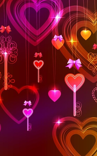 Neon Hearts Live Wallpaper - Preview 6