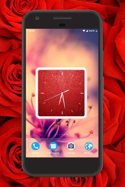 Red Clock Live Wallpaper - Preview 1