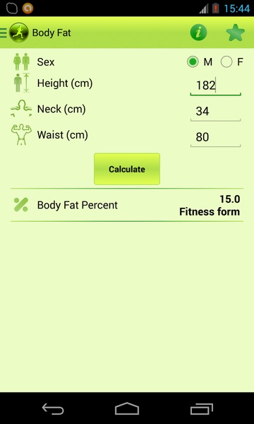 Fitness Calculator - Preview 1