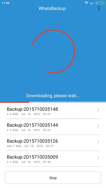 WhatsBackup - Preview 3