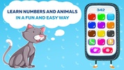 Phone for kids. Sounds, numbers, animals screenshot 2