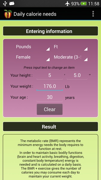 Daily calorie needs - Preview 4