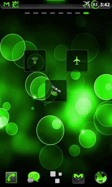 GOWidget PoisonGreen Theme by TeamCarbon - Preview 2