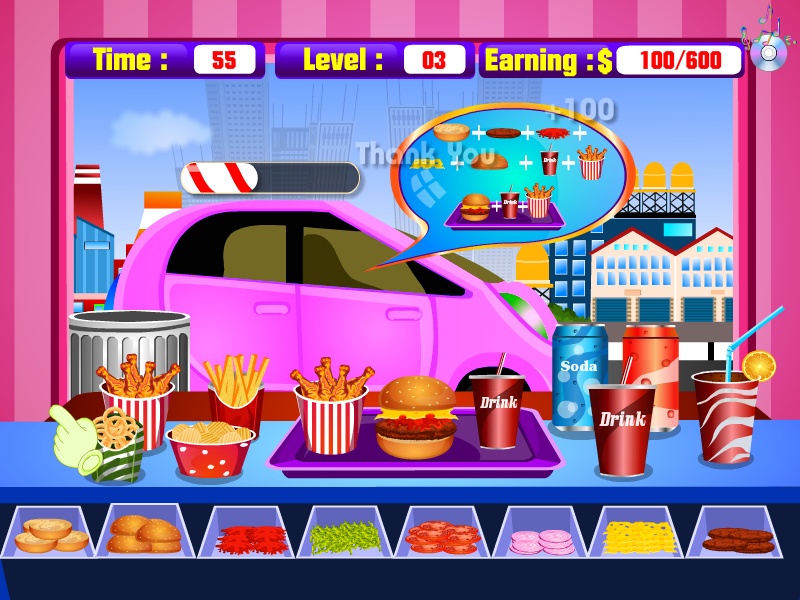 Cooking hamburgers for drivers - Preview 1