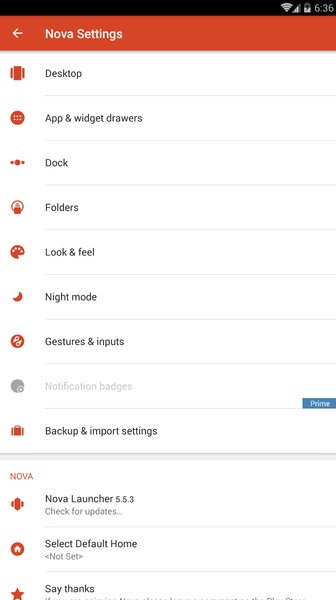 Nova Launcher - Preview 25