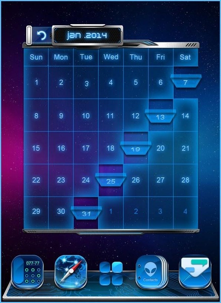 Galaxy-Comet 3D Launcher Theme - Preview 1