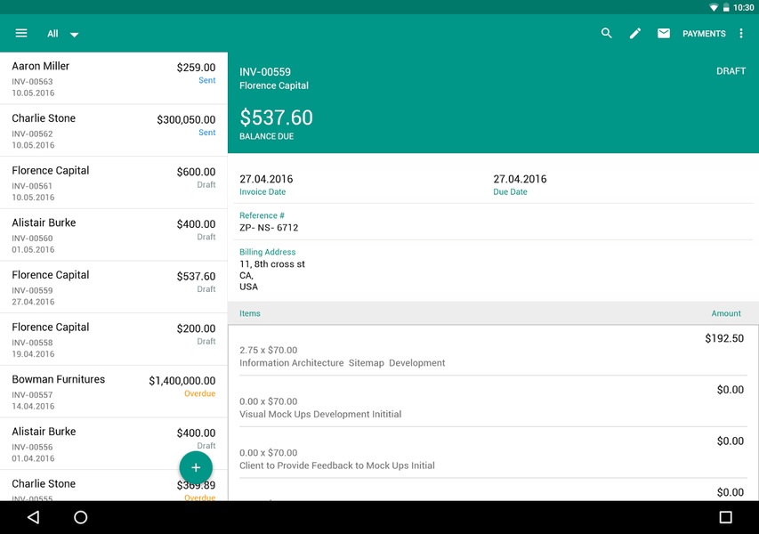 Zoho Invoice - Preview 16