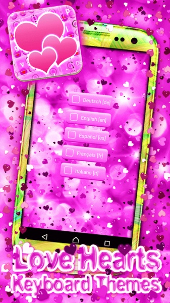 Love Hearts Keyboard Themes - Preview 3