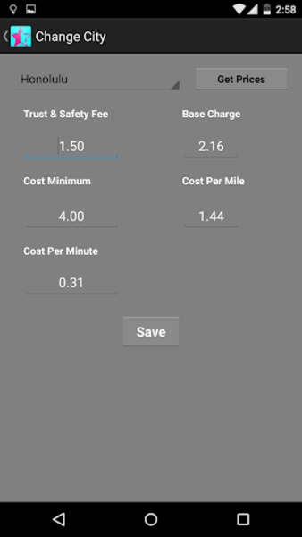 Ride Calculator - Preview 1