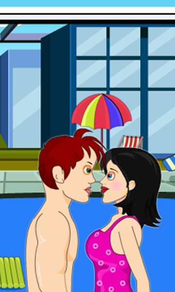 Fun Swimming Pool Love Kiss - Preview 11