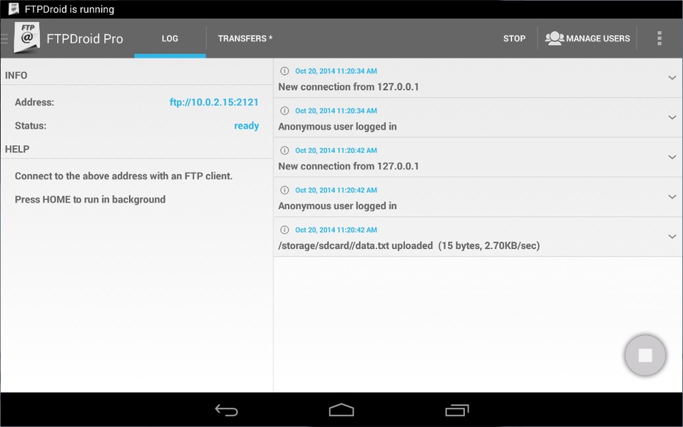 FTPDroid - Preview 12