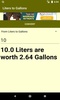 Converter Liters to Gallons screenshot 4