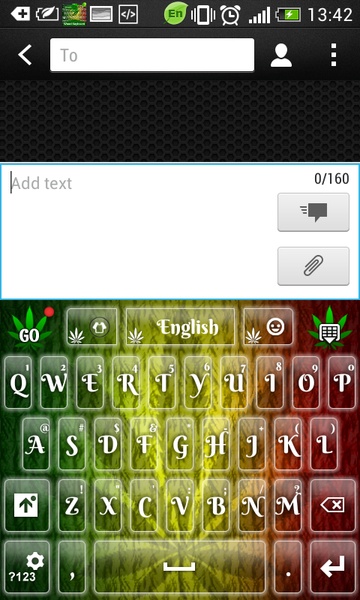 GO Keyboard Weed Keyboard Theme - Preview 9