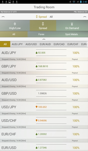 Alpari OptionTrader - Preview 5