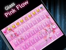 Emoji Keyboard Glass Pink Flow screenshot 1