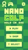 Nano Golf: Hole in One screenshot 1