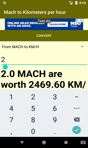 Mach to Kilometers per hour converter - Preview 3