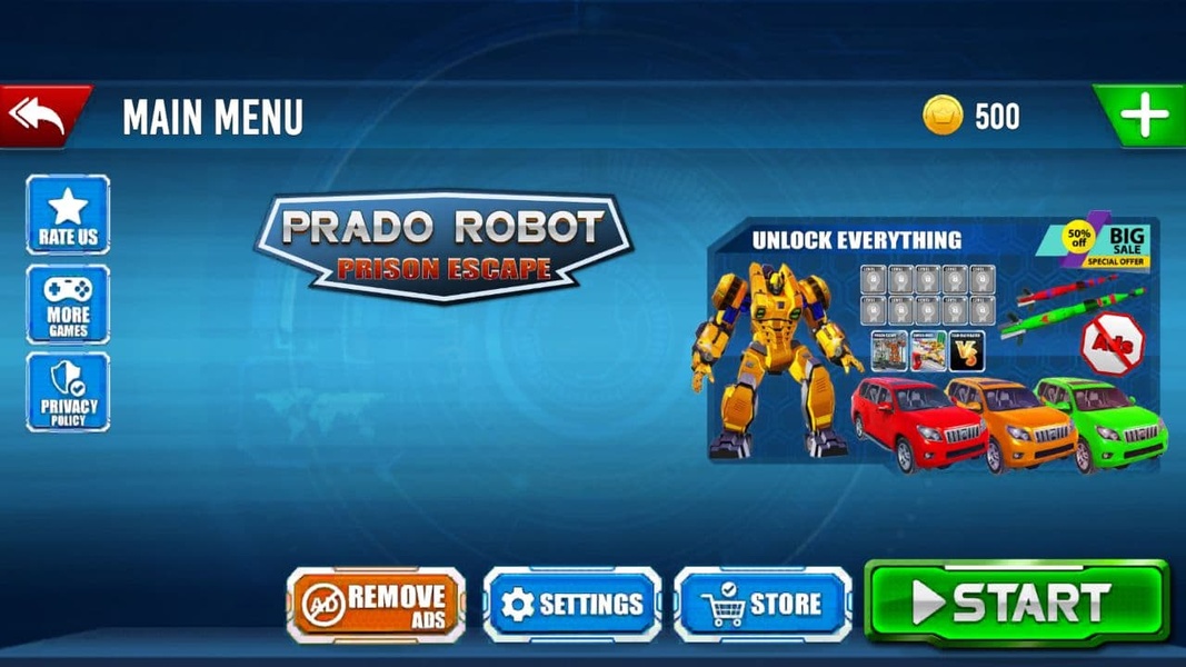 Prado Robot Car Game - Preview 2