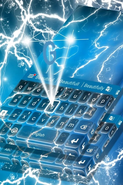Electric Neon Keyboard Theme - Preview 2