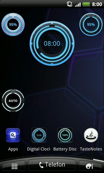 Digital Clock Disc Widget - Preview 3