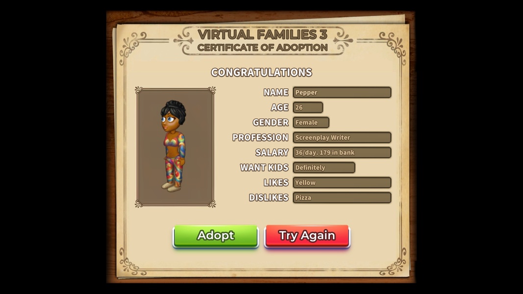 Virtual Families 3 - Preview 1