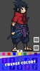 Pixel Art Sasuke Coloring Games screenshot 1