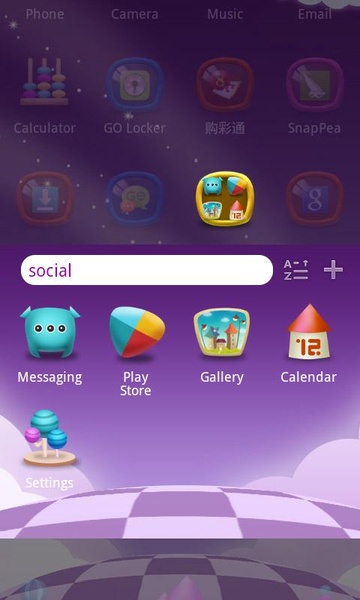 Magic World GO Launcher Theme - Preview 1