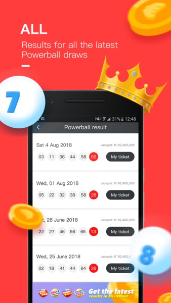 Powerball Assistant - Lotto Results Checker - Preview 3