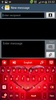 GO Keyboard Red Heart Theme screenshot 8
