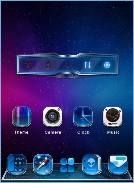 Galaxy-Comet 3D Launcher Theme - Preview 2