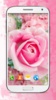 ดี ดอกไม้สีชมพู วอลล์เปเปอร์ screenshot 1