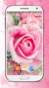 Bonito Flores Rosa Fundo HD screenshot 1