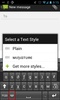 Text Styler Keyboard (Miniature) screenshot 1