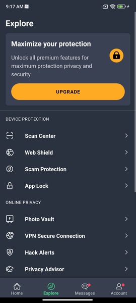 AVG AntiVirus - Preview 9