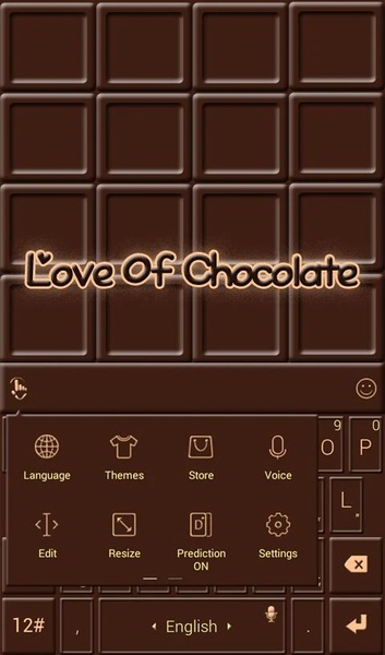 Love Of Chocolate TouchPal Theme - Preview 2
