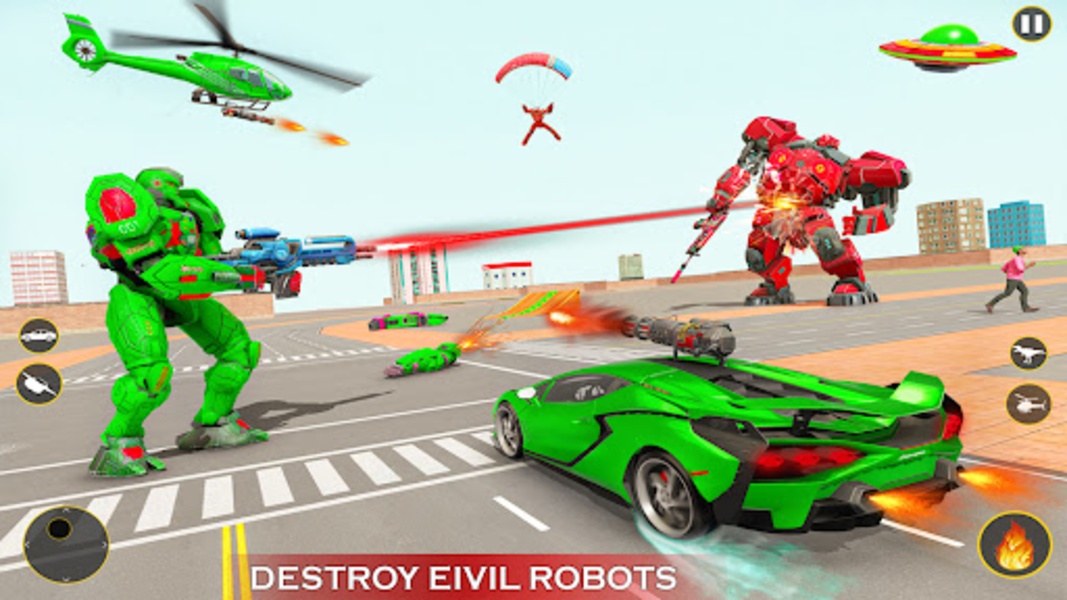 Helicopter Robot Car Game - Preview 2