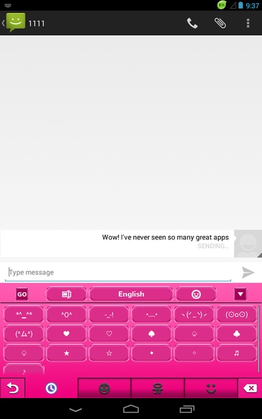 GO Keyboard Pink - Preview 3