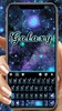 Blue Neon Galaxy Keyboard Theme screenshot 5