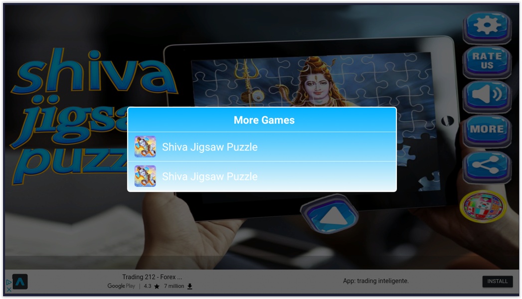 Lord Shiva - Shiv Parvati Jigsaw Puzzle - Preview 2