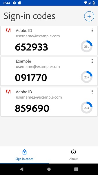 Adobe Authenticator - Preview 3