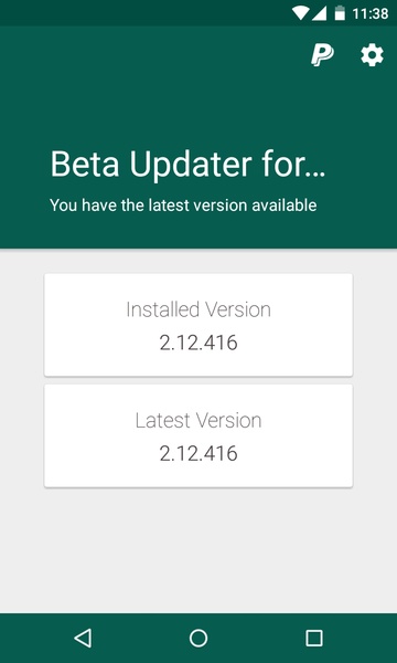 Whatsapp Beta Updater - Preview 4