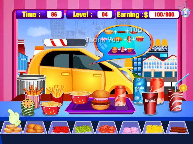 Cooking hamburgers for drivers - Preview 3