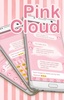SMS Messages Pink Cloud Theme screenshot 2