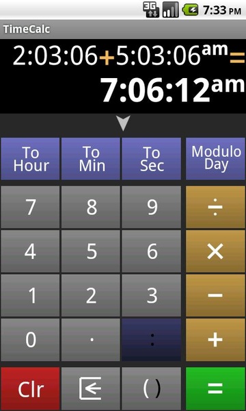 TimeCalc - Preview 2
