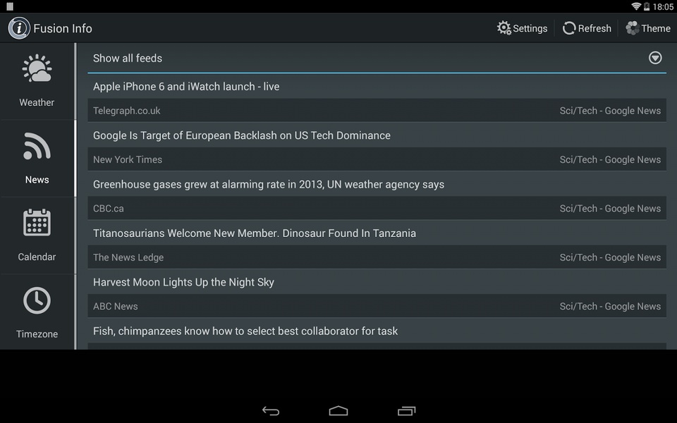 Fusion Info Widget - Preview 8