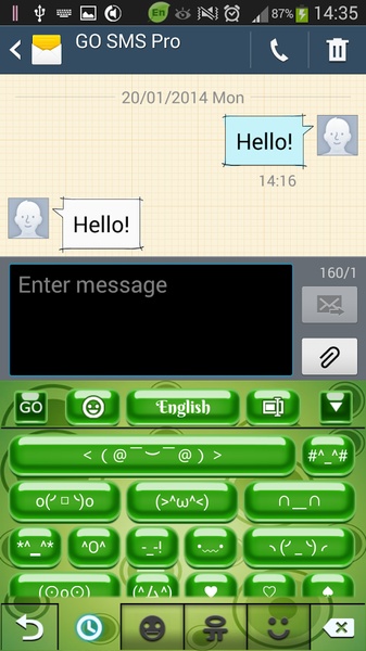 GO Keyboard Green - Preview 7