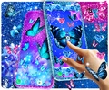 Blue glitz butterfly wallpaper screenshot 7