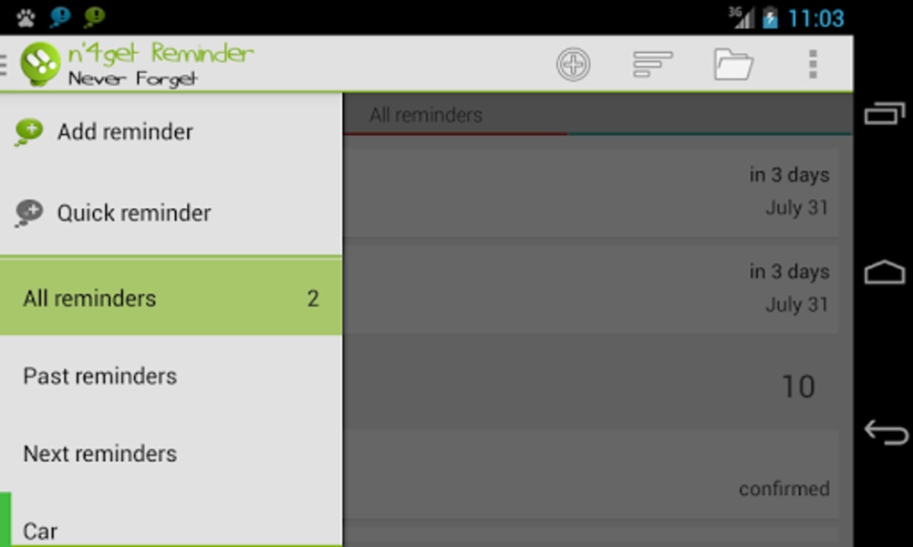 n4get Reminder - Preview 9